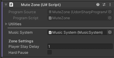 Mute Zone Component